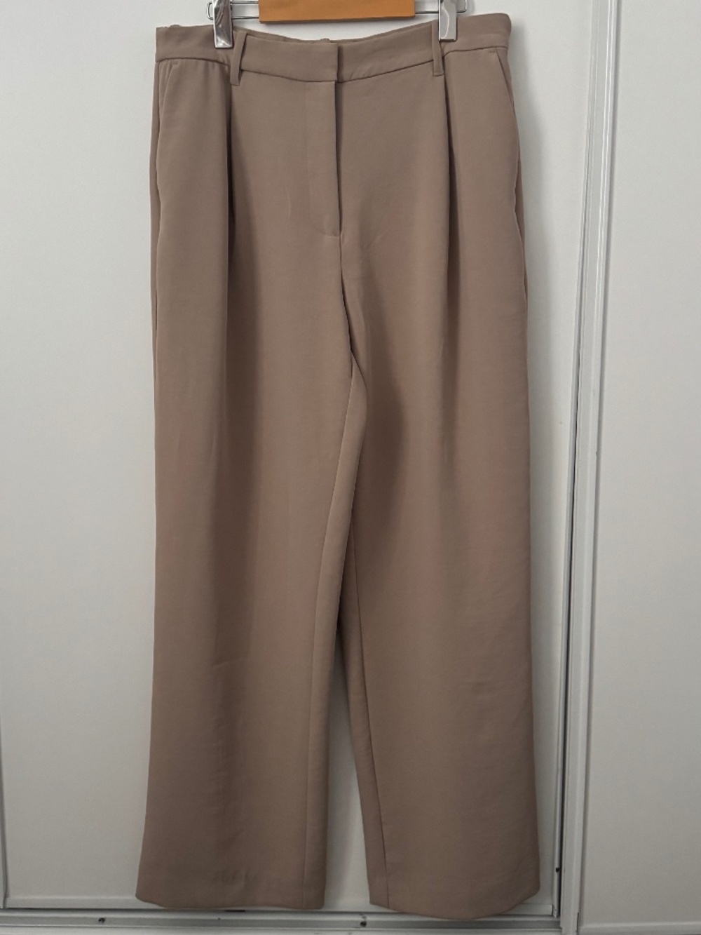 Abercrombie & Fitch Tan Wide Leg Dress Pants Size 16 Long